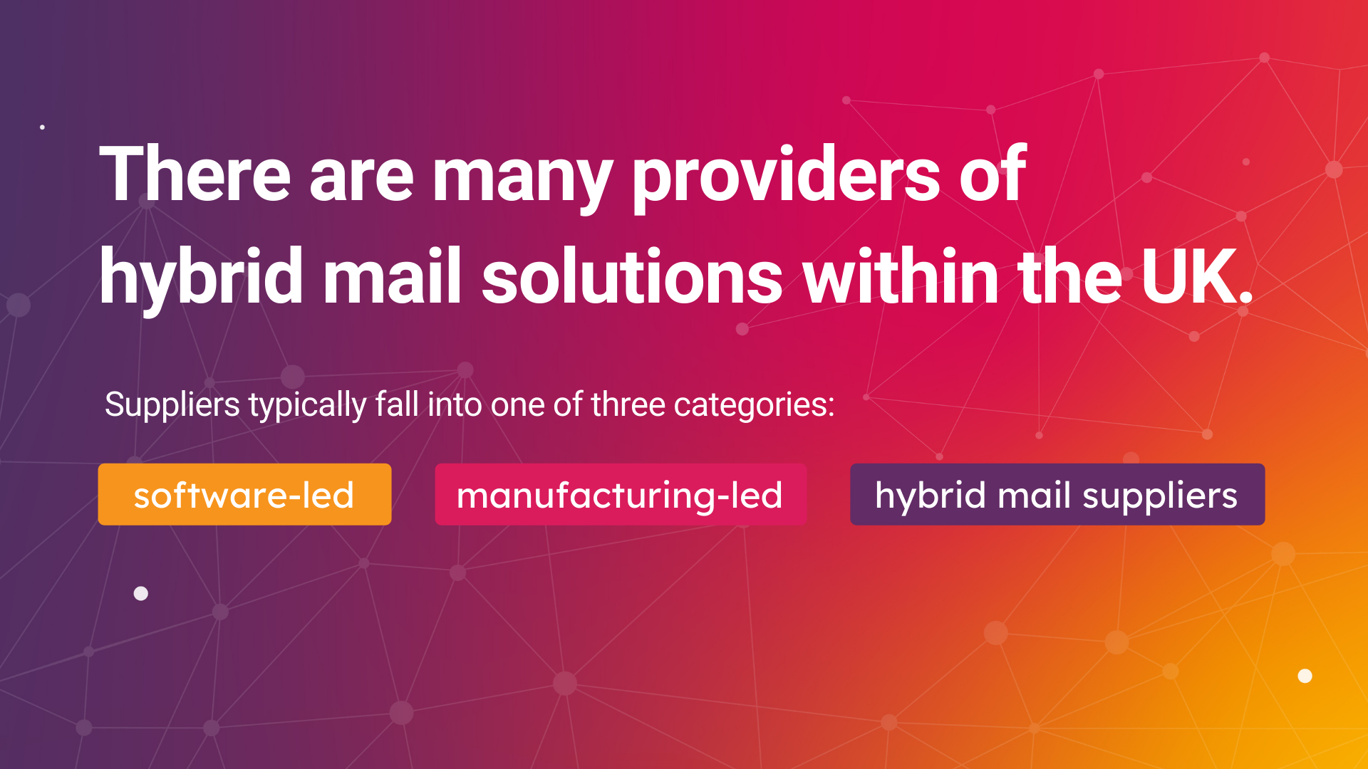 hybrid mail suppliers